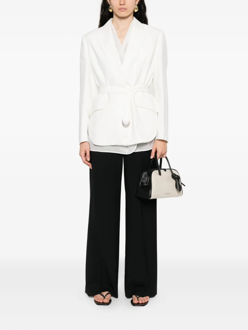 Peserico pleat-detail trousers Zwart