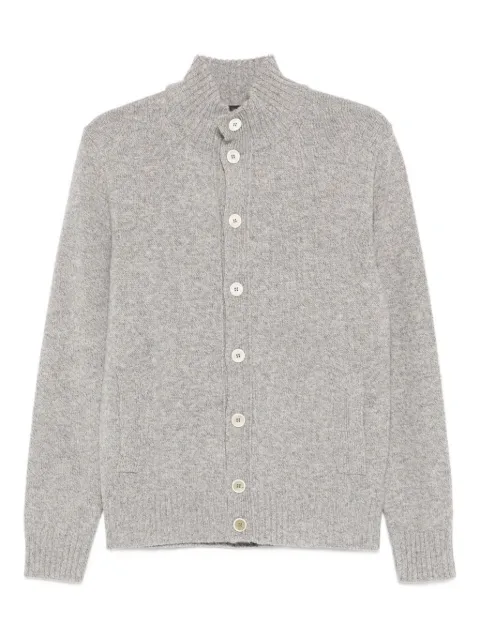Zanone high-neck wool cardigan