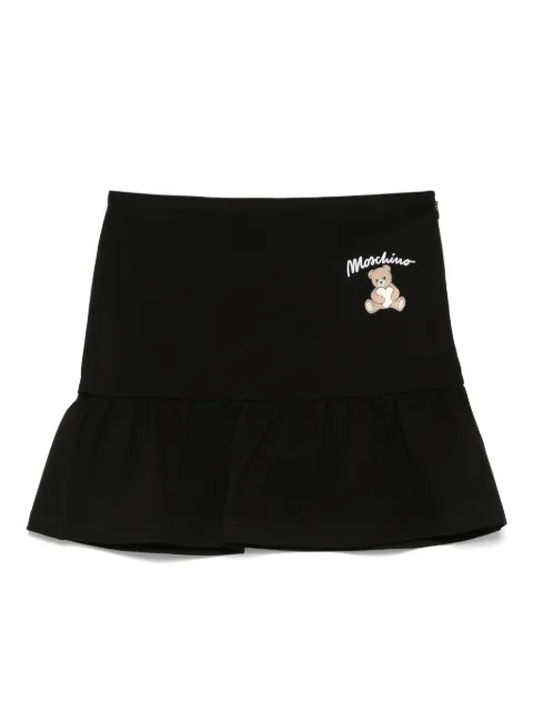 Moschino Kids falda con motivo Teddy Bear