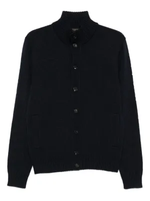 Zanone button-down high-neck Cardigan | Brown | FARFETCH PT