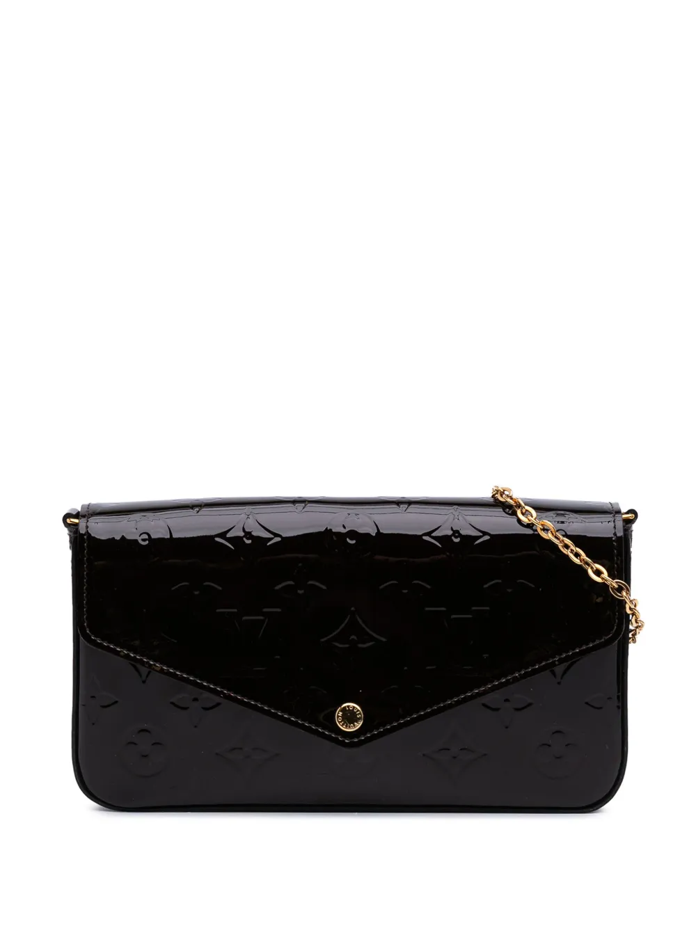 Louis Vuitton Pre-Owned 2017 モノグラム ヴェルニ ポシェット フェリーチェ ショルダーバッグ - パープル Louis Vuitton Pre-Owned 2017 モノグラム ヴェルニ ポシェット フェリーチェ ショルダーバッグ - パープル