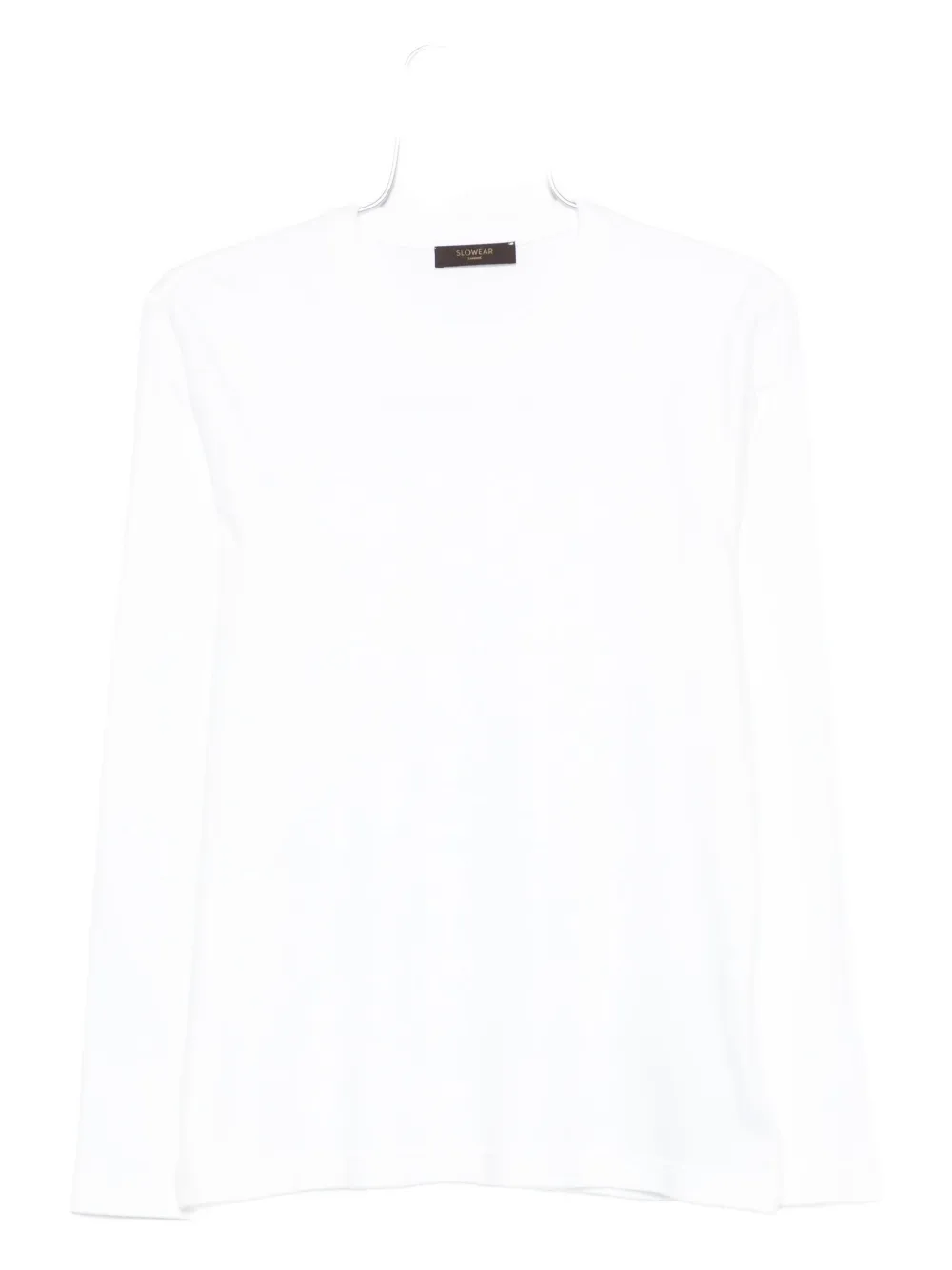 Zanone Long-sleeved Cotton T-shirt In White