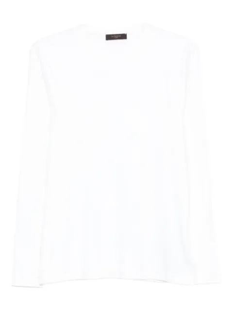Zanone Camiseta de algodão mangas longas