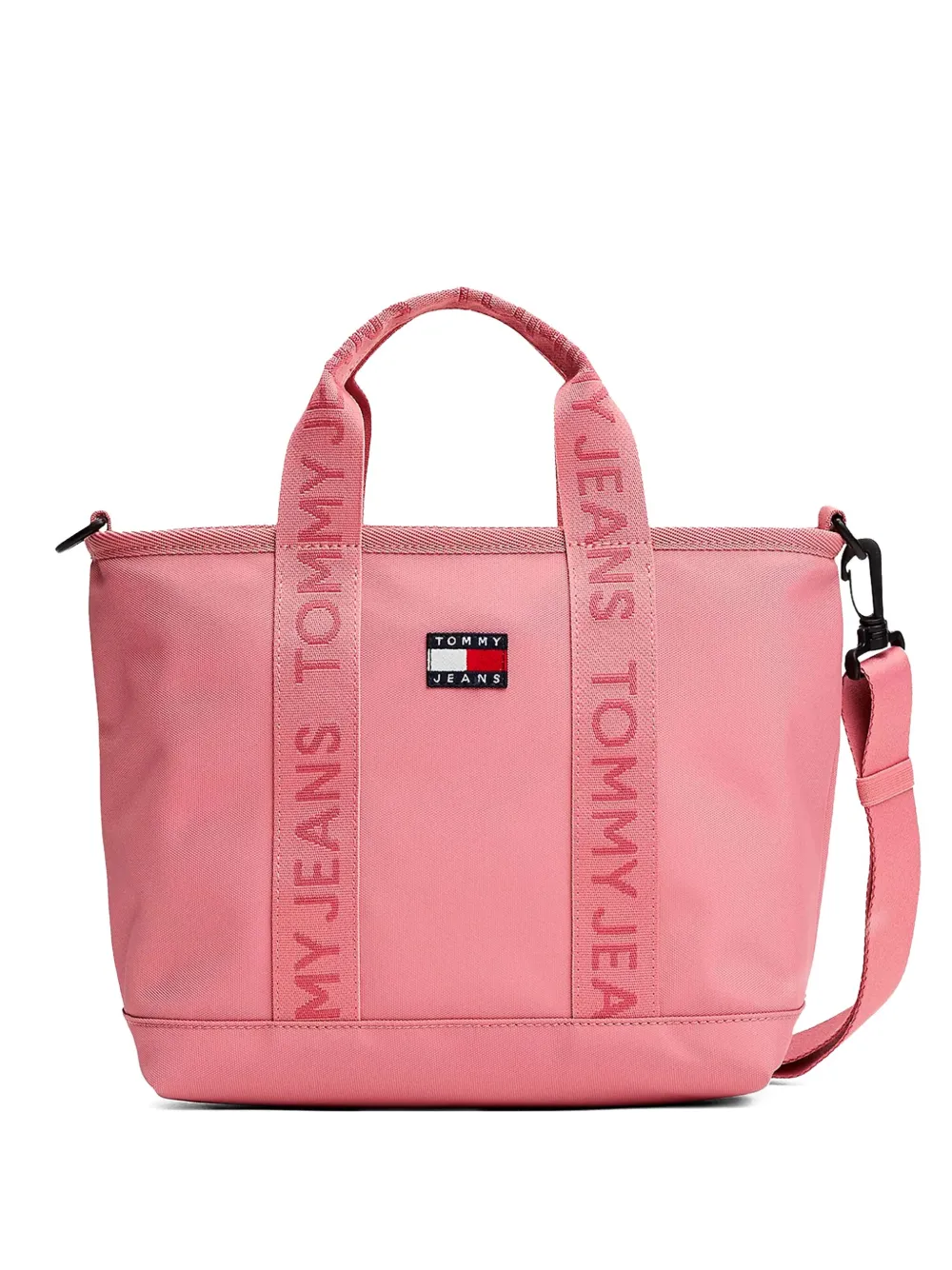 Tommy Jeans Large Logo-patch Tote Bag In Pink
