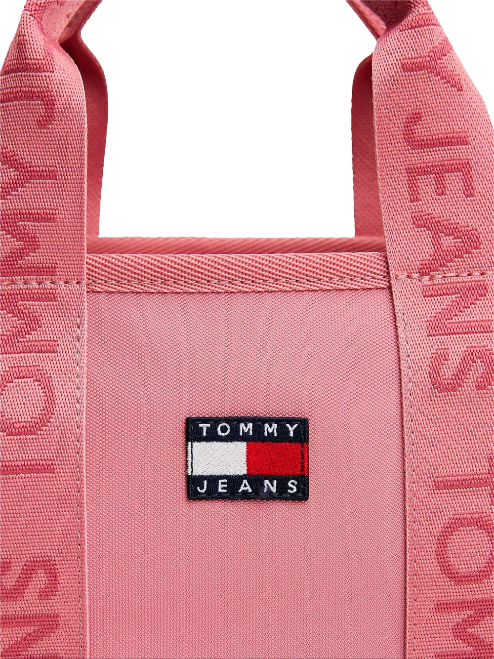 Tommy Jeans Large Logo-patch Tote Bag In Pink