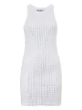 The Attico crystal-embellished tank dress - White