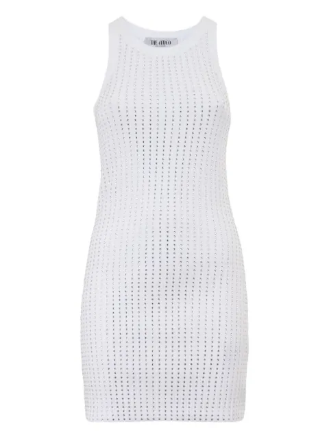 The Attico crystal-embellished tank dress