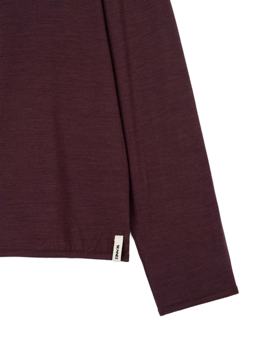 Sunnei Long-sleeve T-shirt In Burgundy