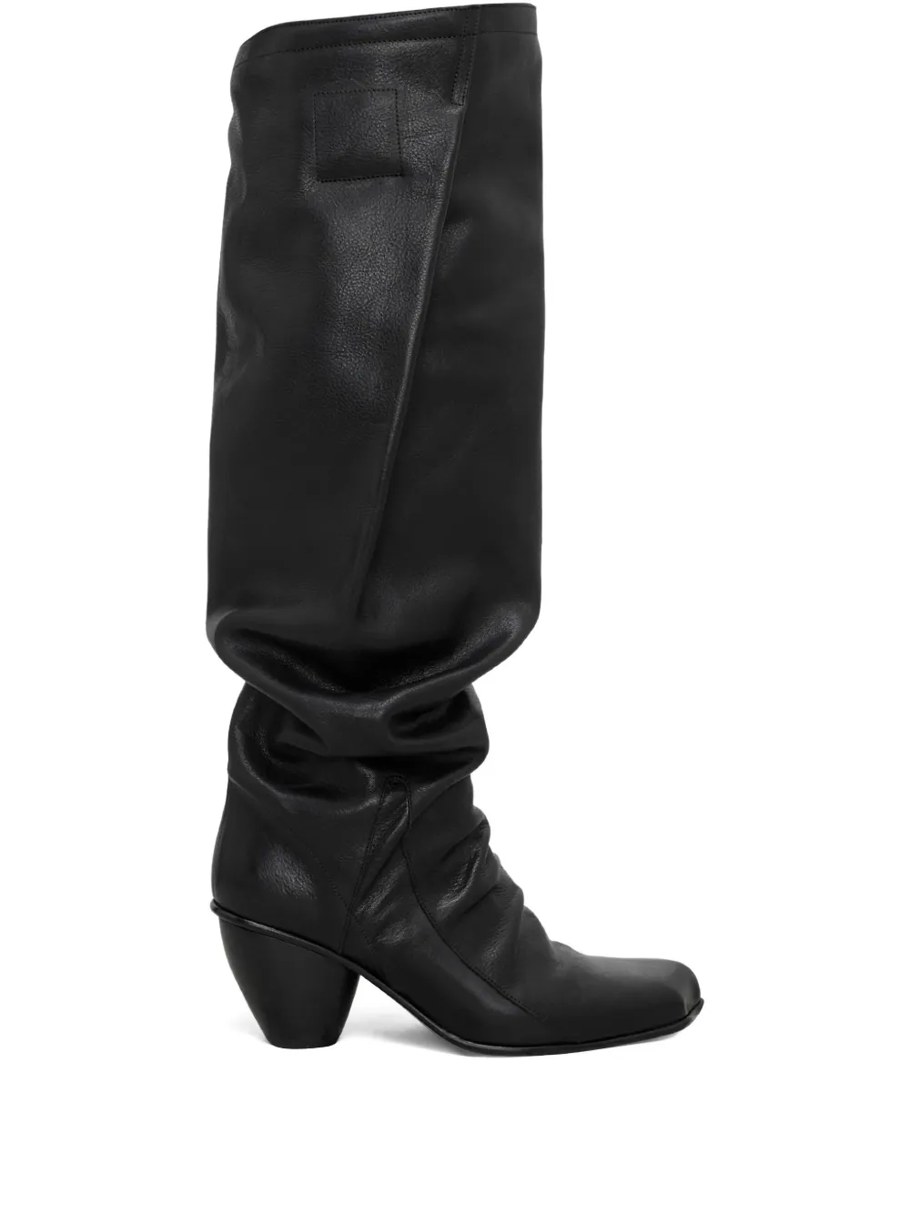 Vivienne Westwood Slouch Leather Boots In Black