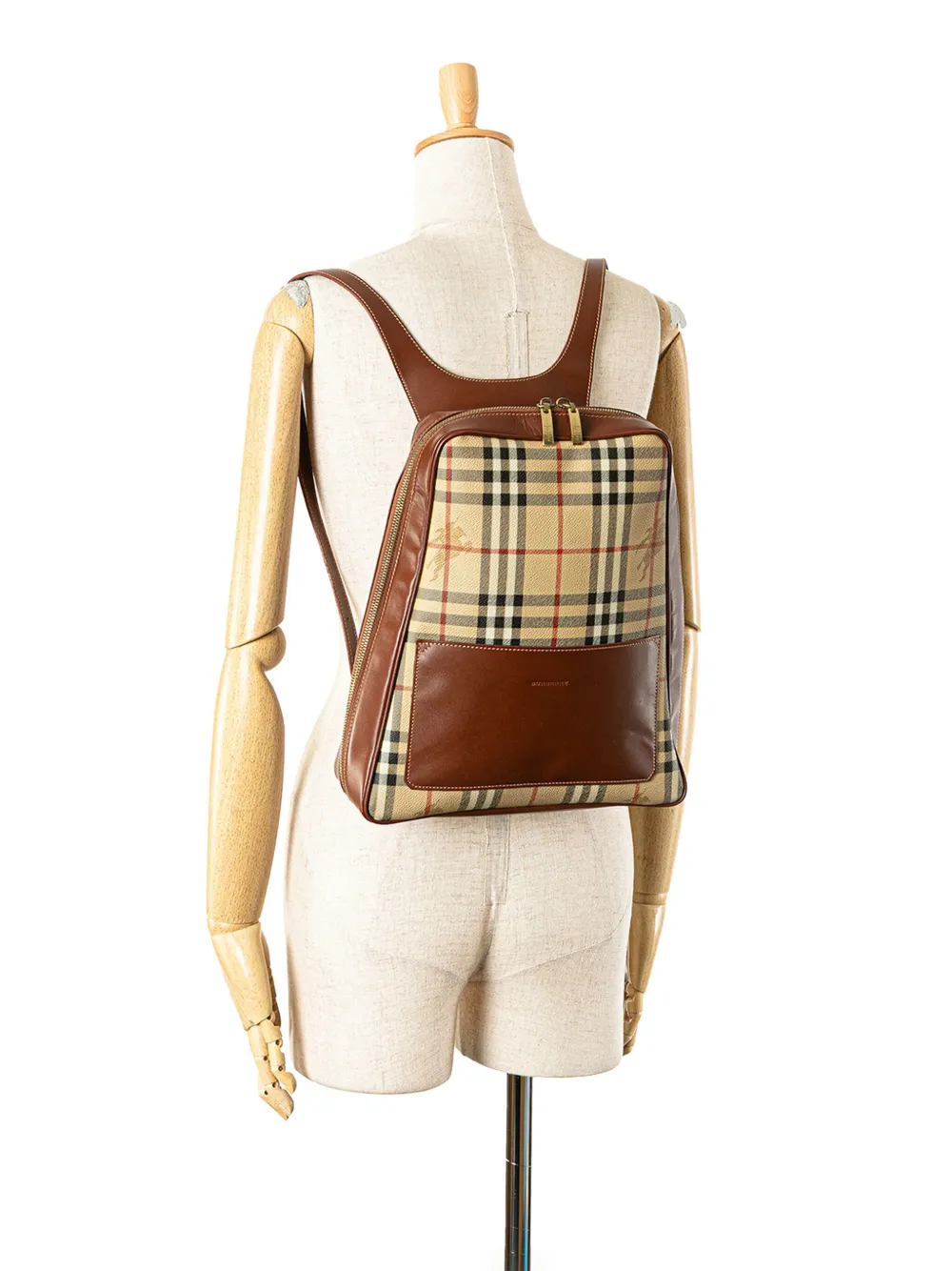 Burberry Pre-Owned 2000-2017 Haymarket Check Coated Canvas backpack | Pre-Owned | Image 2