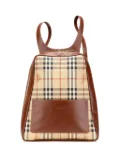 Burberry Pre-Owned 2000-2017 Haymarket Check Coated Canvas backpack - Brown