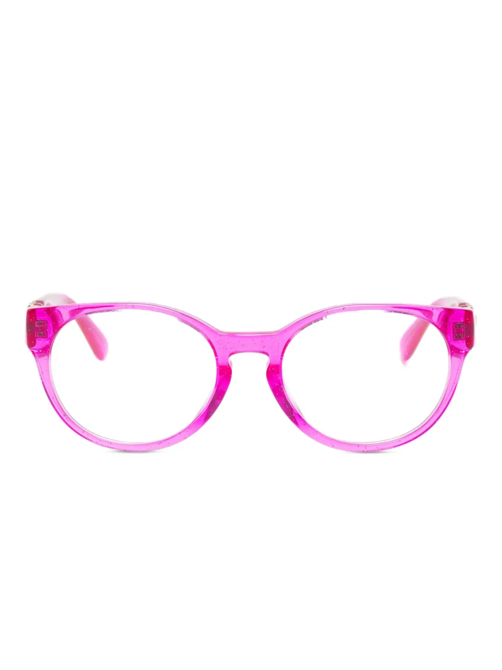 Versace Kids Bril met rond montuur en Medusa-plakkaat Roze