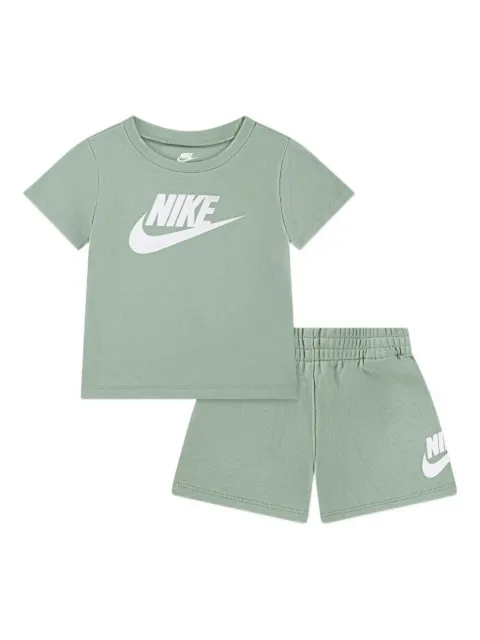 Nike Kids Club logo-print jersey shorts set