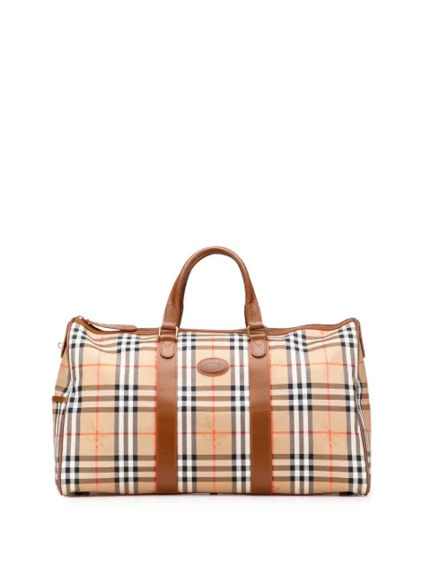 Burberry Pre-Owned 20th Century Haymarket Check Canvas travel bag