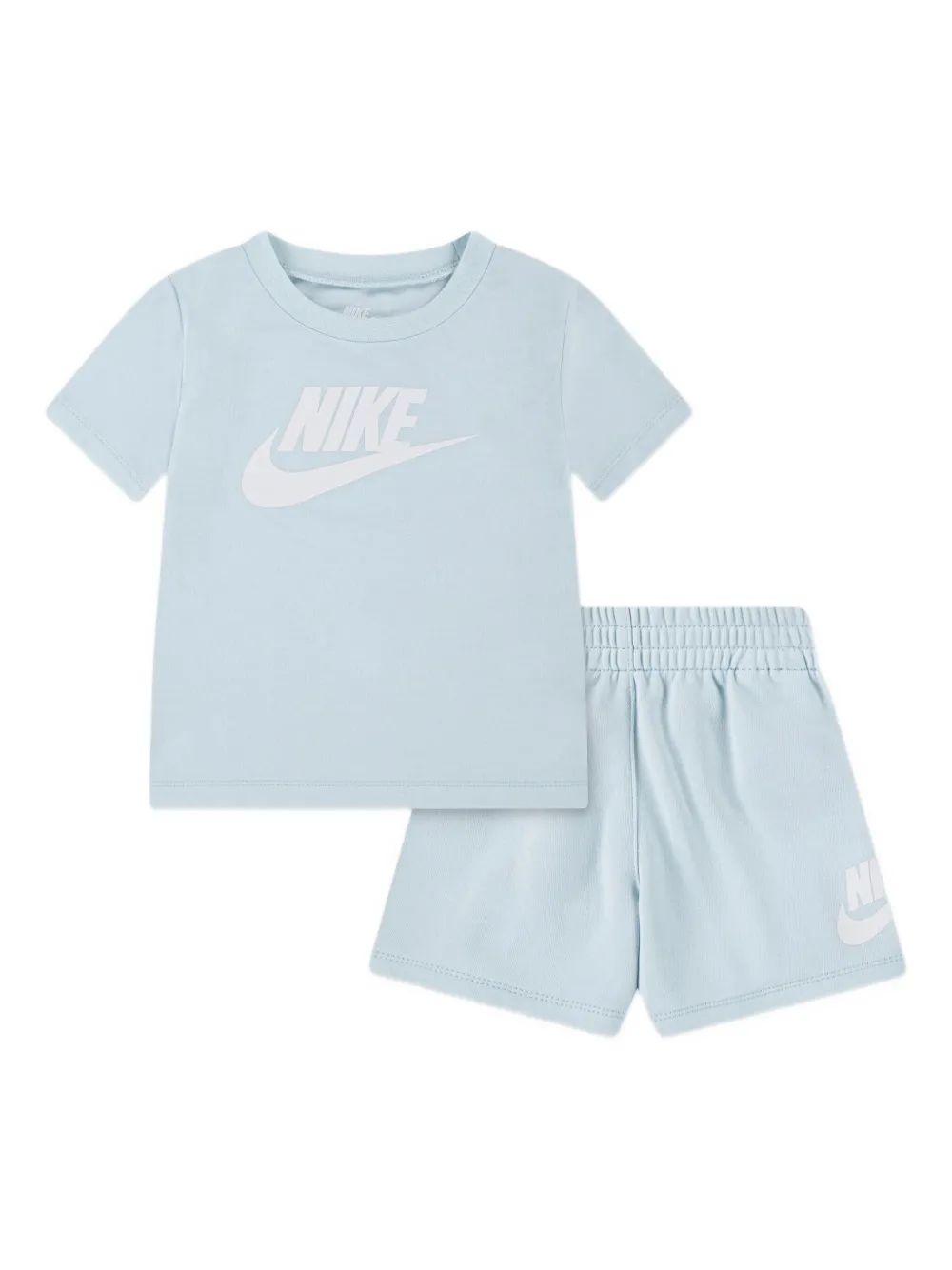 Nike Kids Shorts met geborduurd logo Blauw