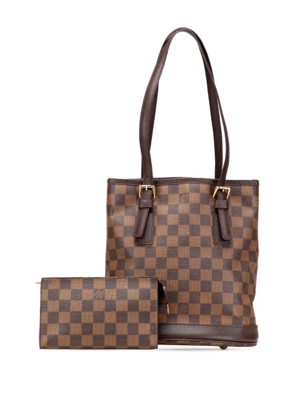 Louis Vuitton Pre-Owned 1998 Damier Ebene Marais Bucket Bag