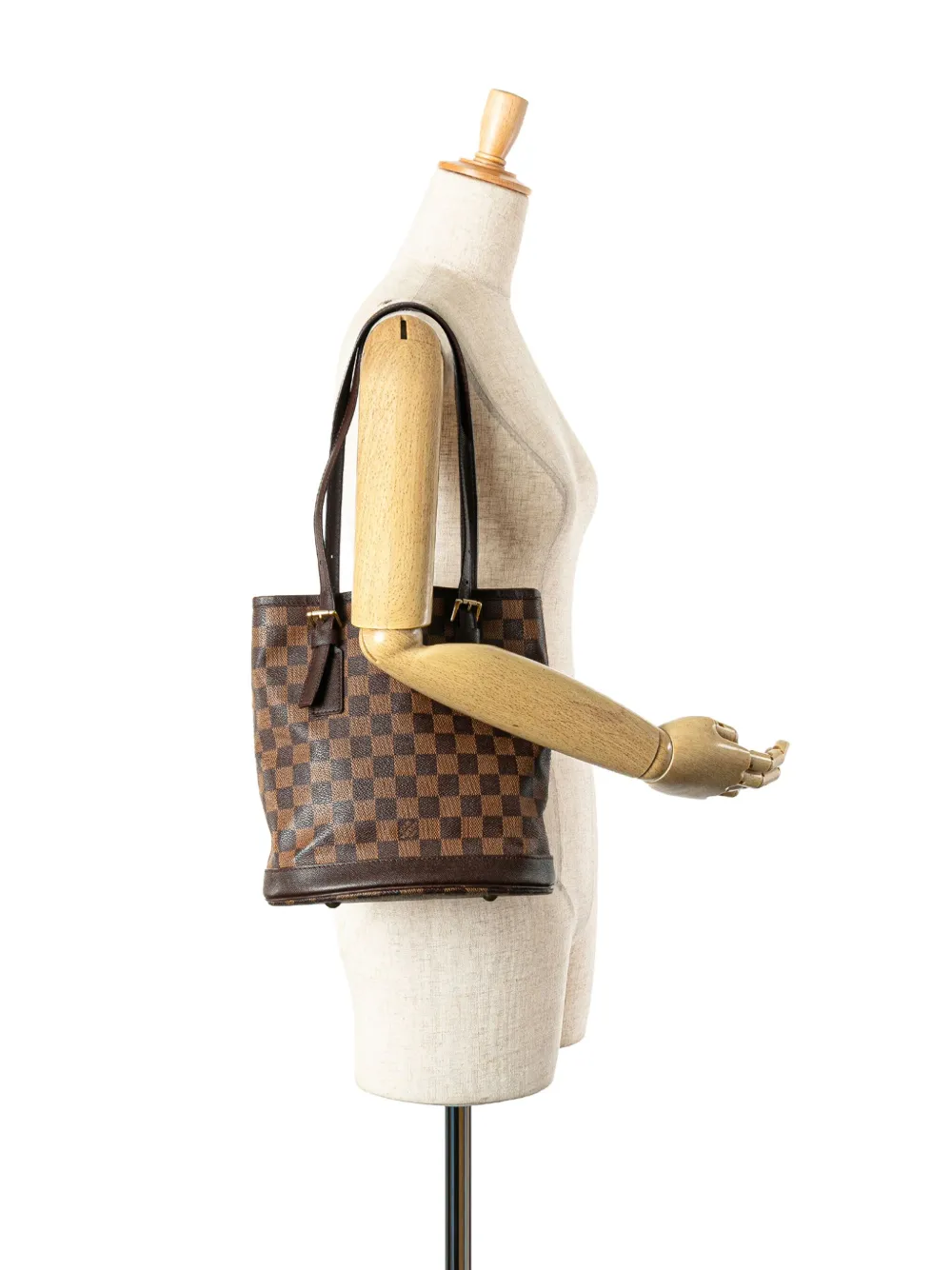 Louis Vuitton Pre-Owned 1998 Damier Ebene Marais bucket bag | Pre-Owned | Image 2
