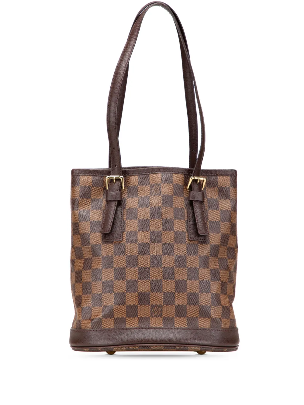 Louis Vuitton Pre-Owned 1998 Damier Ebene Marais bucket bag - ブラウン Louis Vuitton Pre-Owned 1998 Damier Ebene Marais bucket bag - ブラウン