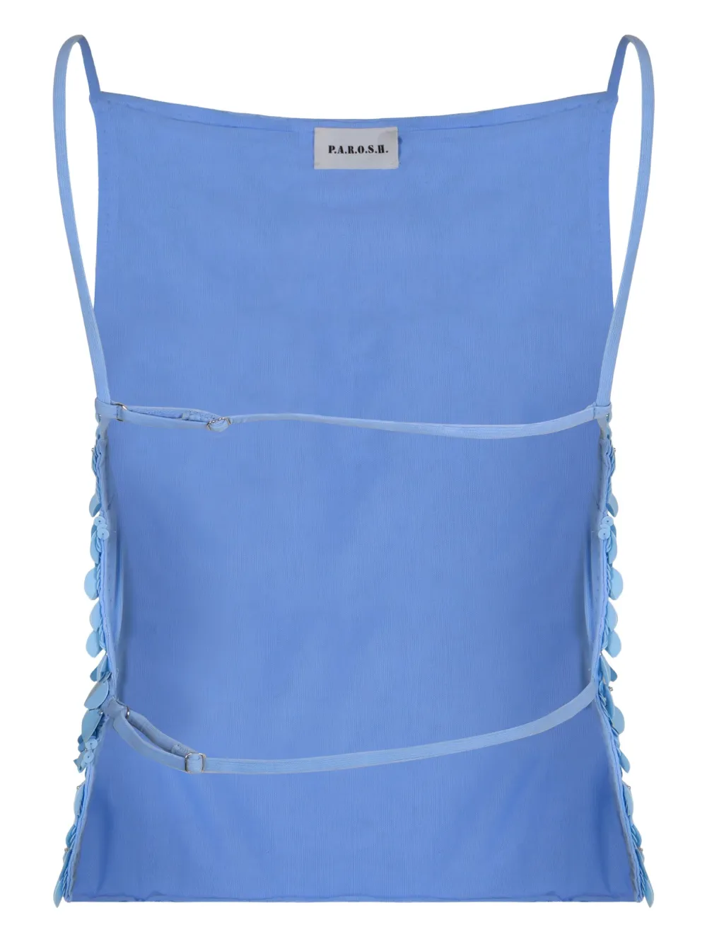 P.A.R.O.S.H. sequin-embellished top Blauw