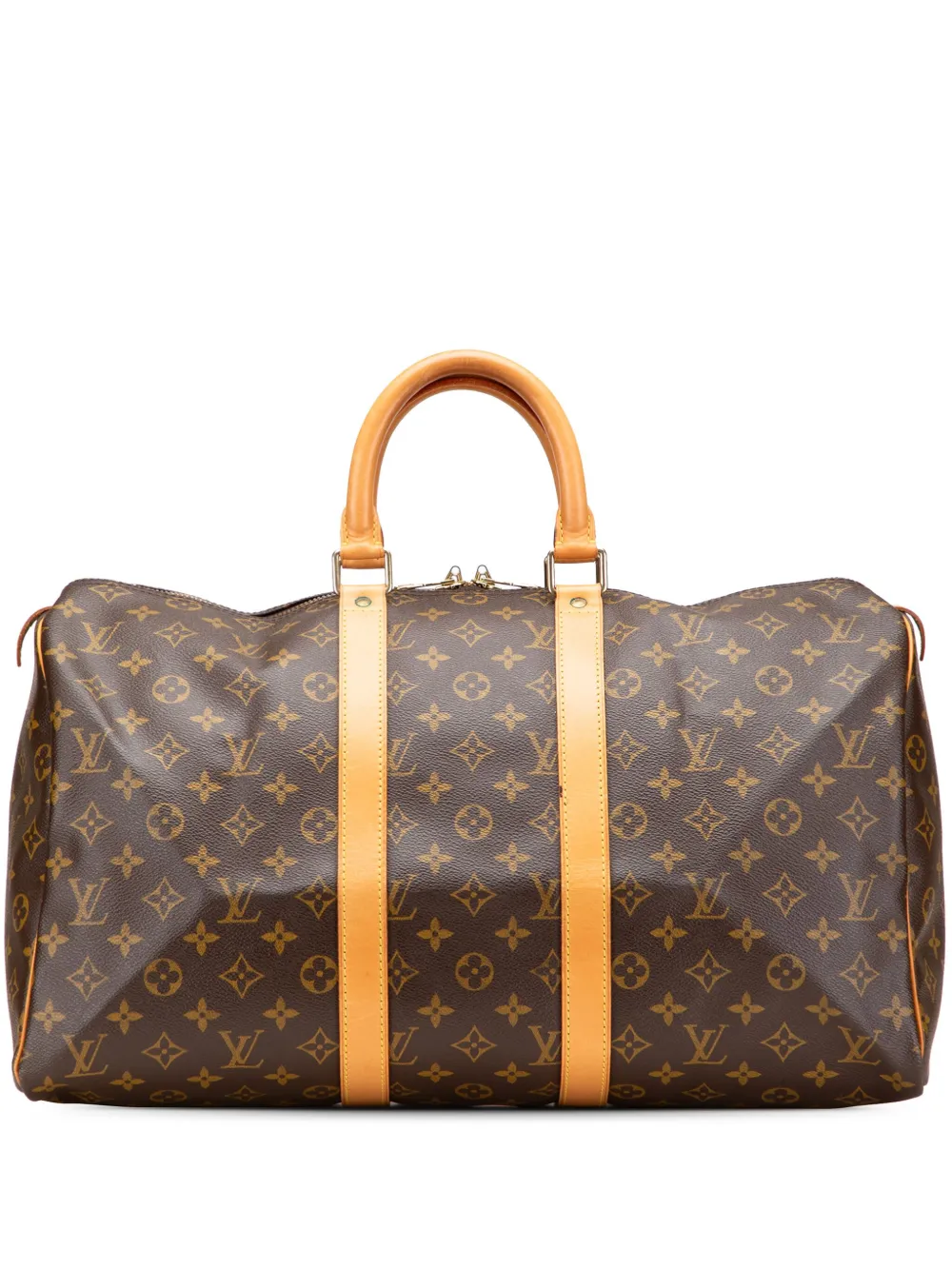 Louis Vuitton Pre-Owned 1995 モノグラム キーポル 45 ボストンバッグ - ブラウン Louis Vuitton Pre-Owned 1995 モノグラム キーポル 45 ボストンバッグ - ブラウン