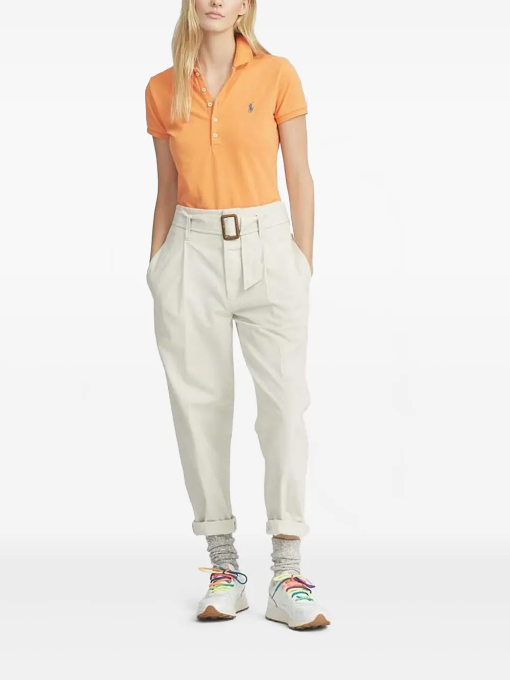 Polo Ralph Lauren Majuca poloshirt met korte mouwen Oranje