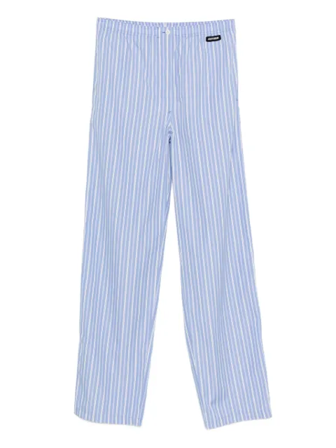 Miu Miu striped cotton trousers