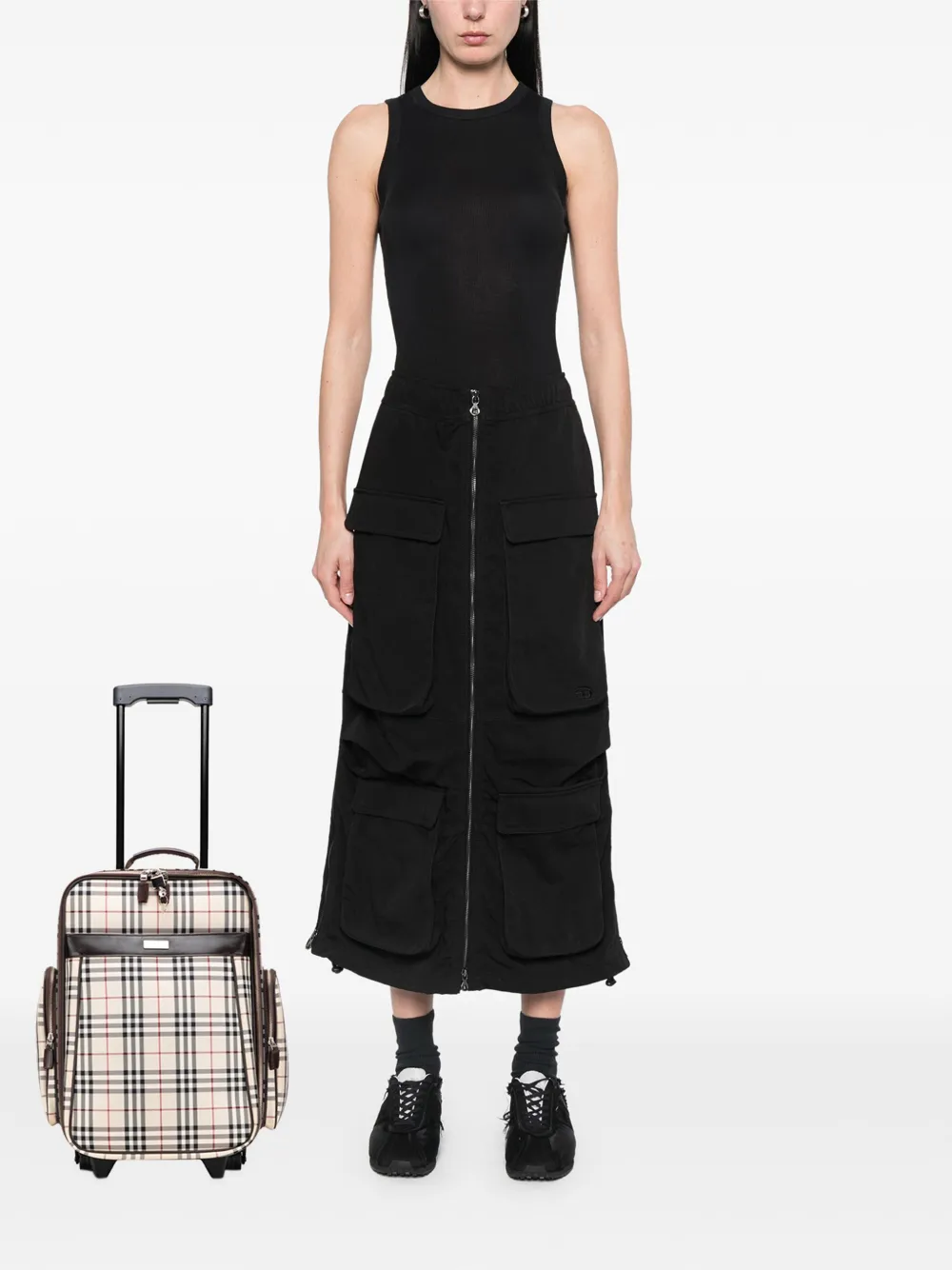 Burberry Pre-Owned 2000-2017 House Check Canvas Luggage travel bag | Pre-Owned | Image 2