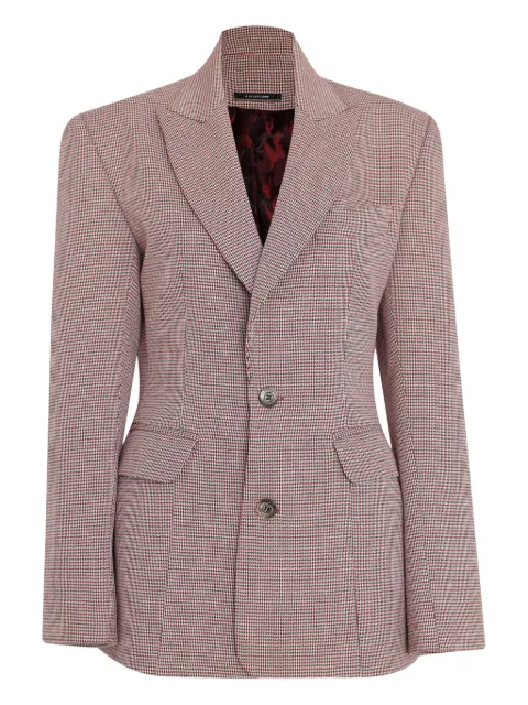 À La Garçonne Blazer com padronagem pied-de-poule