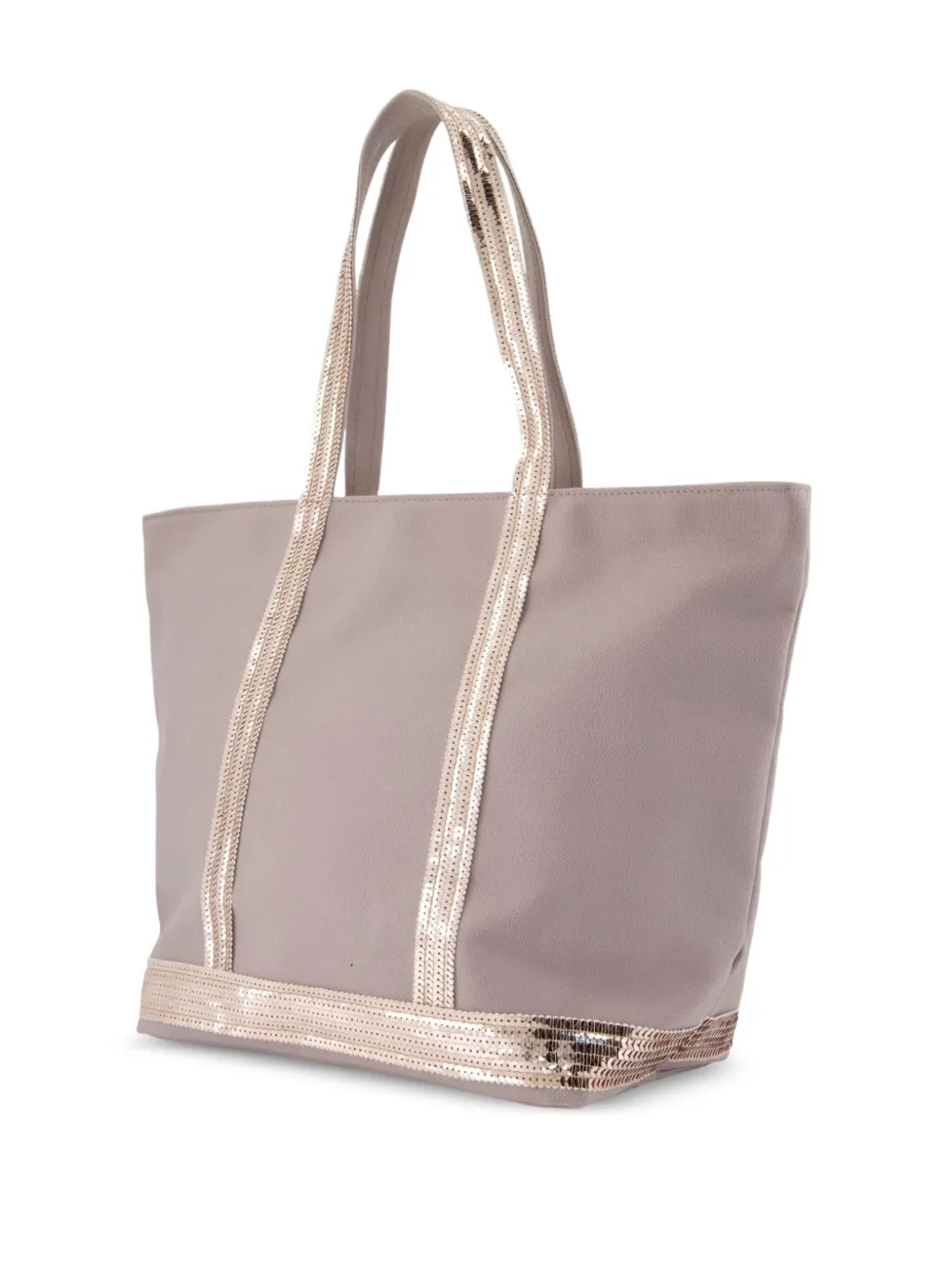 Vanessa Bruno Shopper met pailletten afwerking - Beige