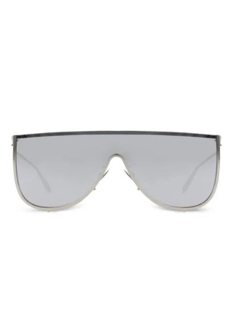 Alaïa Óculos de sol shield espelhado