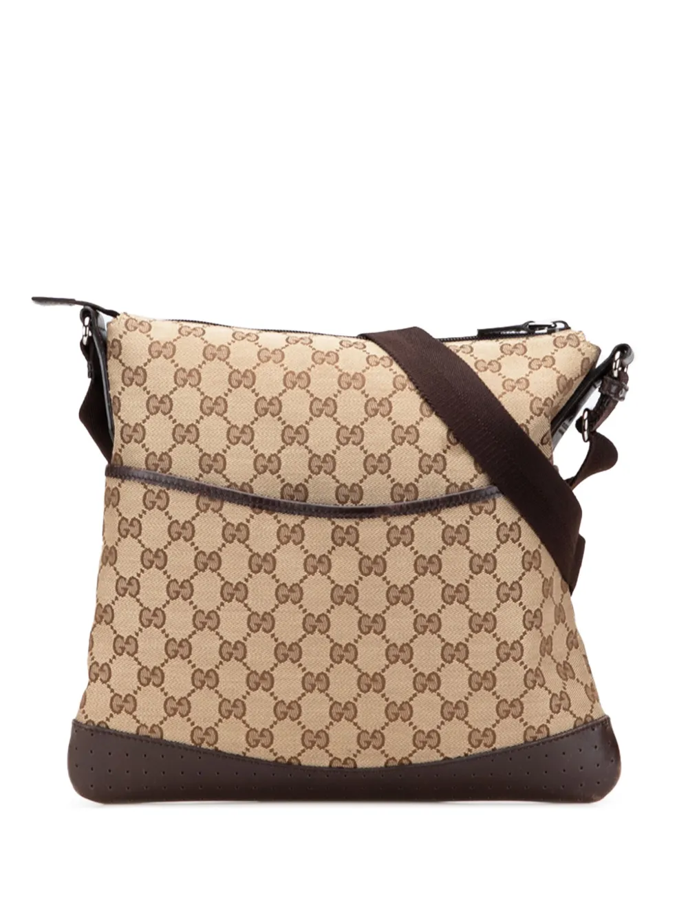 Gucci Pre-Owned 2000-2015 GGキャンバス ショルダーバッグ - ブラウン Gucci Pre-Owned 2000-2015 GGキャンバス ショルダーバッグ - ブラウン