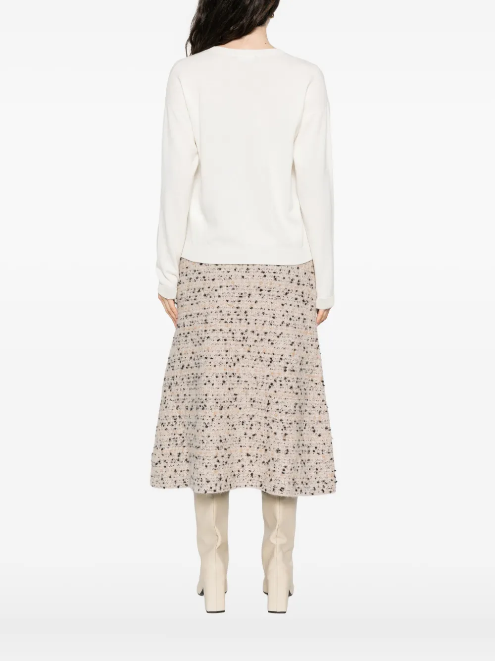 Fabiana Filippi sequin-embellished knitwear sweater Wit