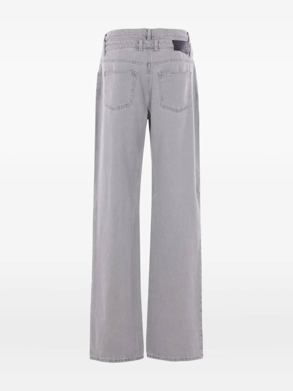 Elisabetta Franchi Jeans met geborduurde zak - Grijs
