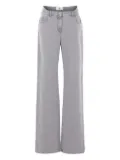 Elisabetta Franchi embroidered-pocket jeans - Grey