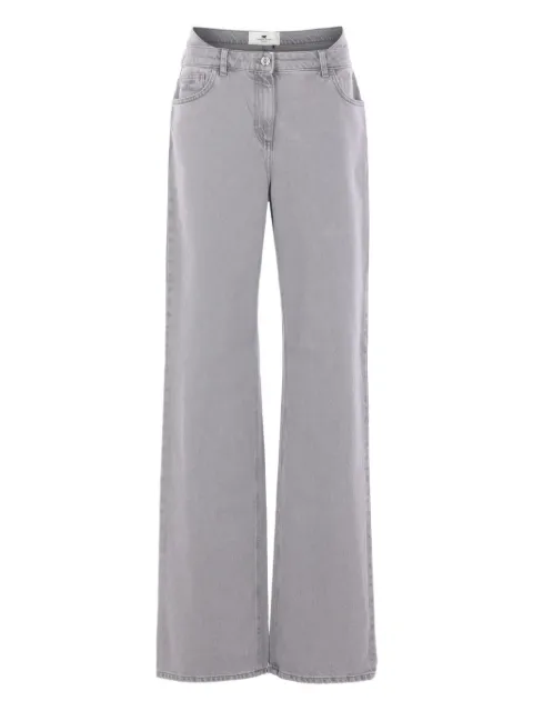 Elisabetta Franchi embroidered-pocket jeans