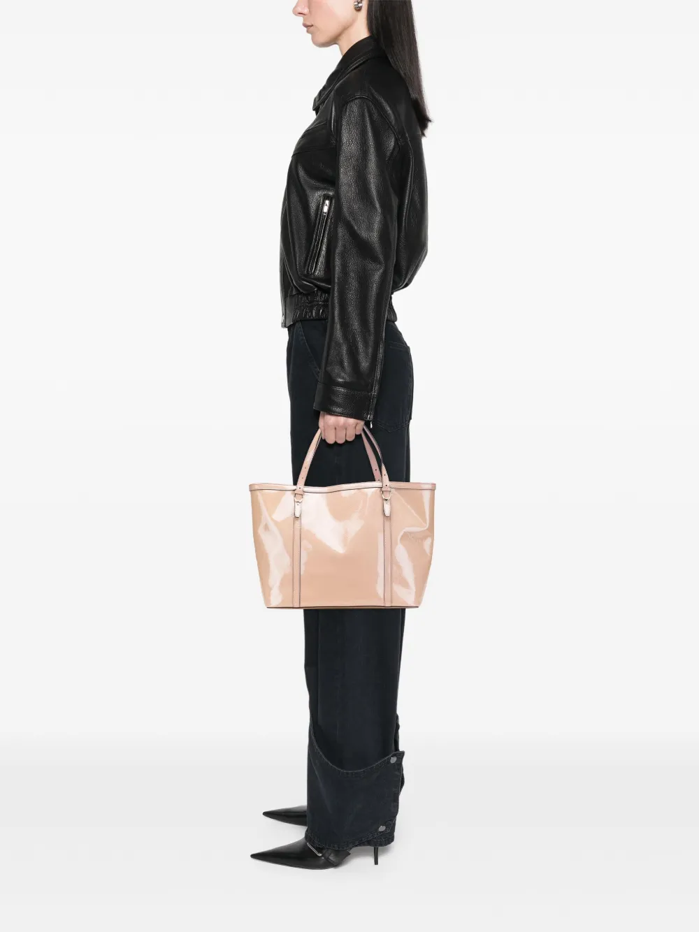 Gucci Pre-Owned 2000-2015 Microguccissima Patent Nice tote bag | Pre-Owned | Image 2