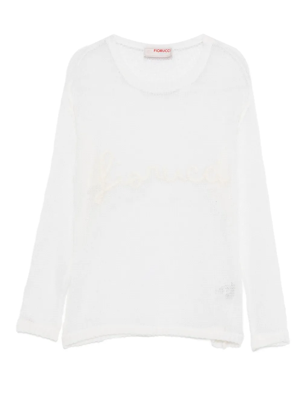 Fiorucci embroidered mesh sweater Wit