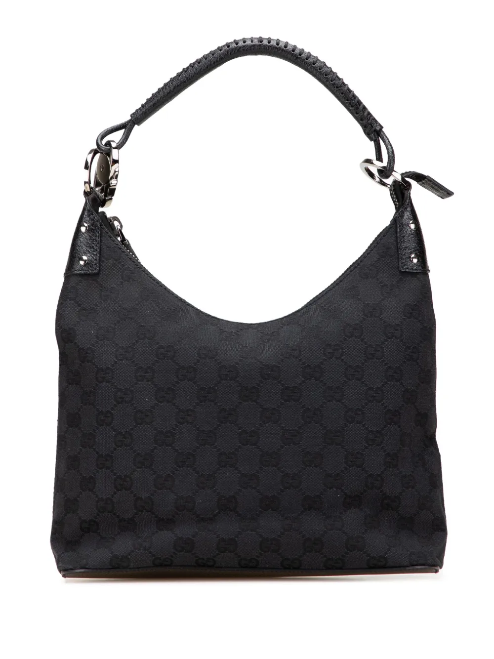 Gucci Pre-Owned 2000-2015 GGキャンバス ショルダーバッグ - ブラック Gucci Pre-Owned 2000-2015 GGキャンバス ショルダーバッグ - ブラック