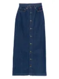 Fiorucci button-front denim skirt - Blue