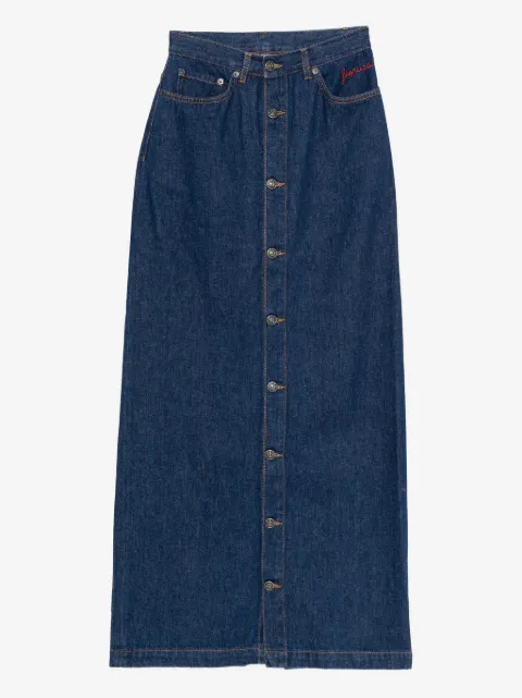 Fiorucci jupe en jean boutonnée