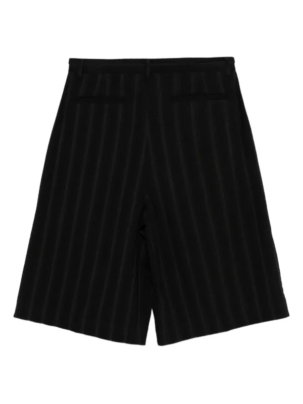 Juun.J ストライプ ショートパンツ | ブラック | FARFETCH JP