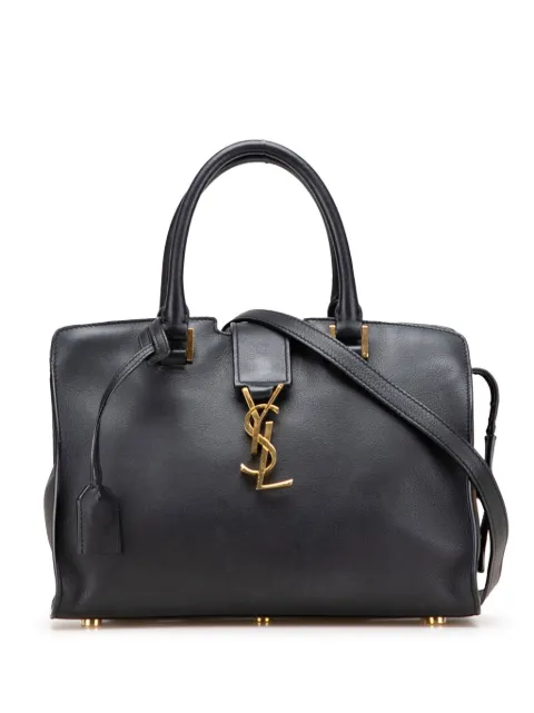 Saint Laurent Pre-Owned 2020 Baby Leather Monogram Cabas satchel