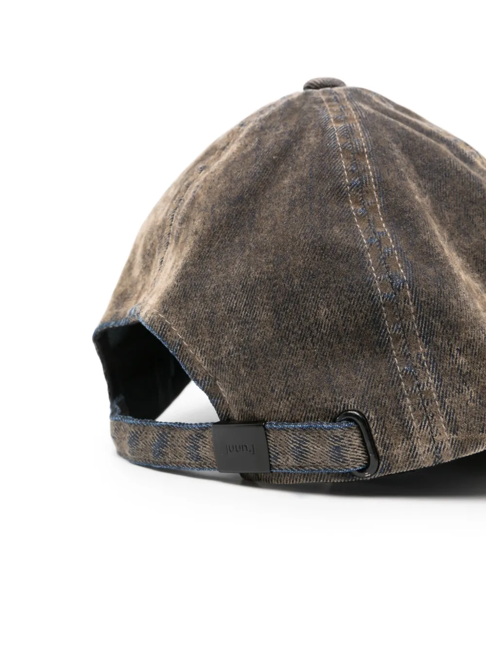Juun.J Denim pet met acid wassing - Bruin