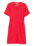 Saint Laurent Pre-Owned 1980s buttoned linen dress - Red