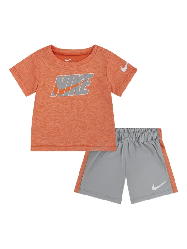 nike orange and grey tracksuit
