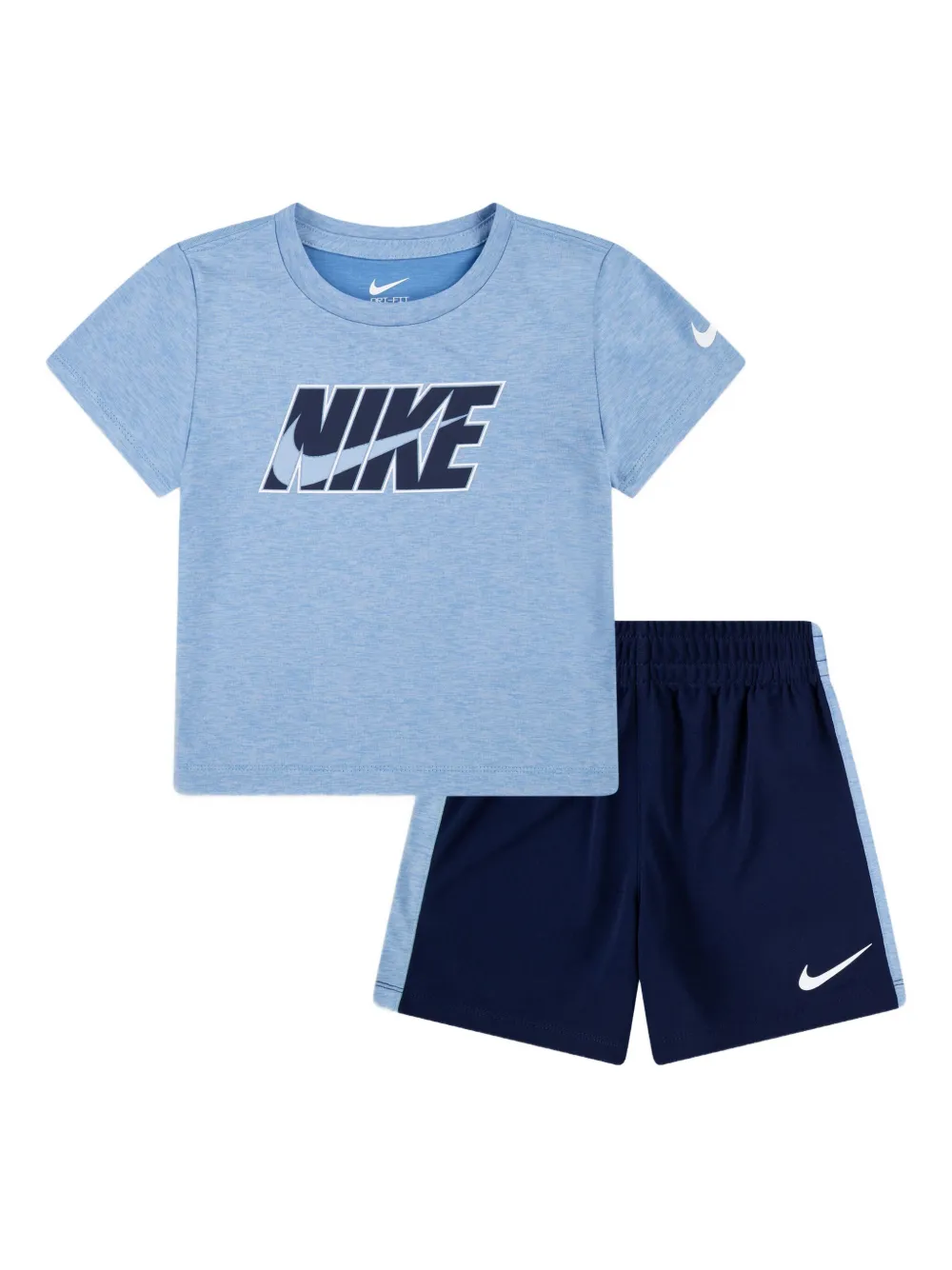 Nike Kids Shorts set met logoprint Blauw