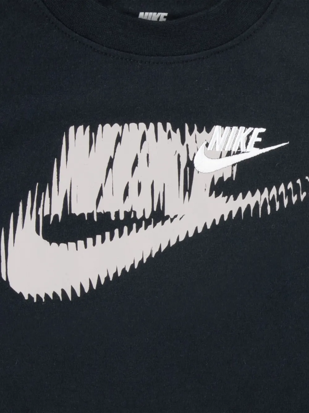 Nike Kids Shorts set met Swoosh print Zwart