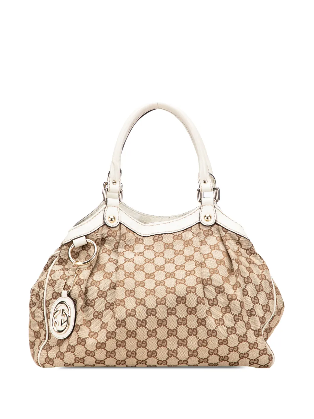 Gucci Pre-Owned 2000-2015 ミディアム GGキャンバス スーキー トートバッグ - ブラウン Gucci Pre-Owned 2000-2015 ミディアム GGキャンバス スーキー トートバッグ - ブラウン