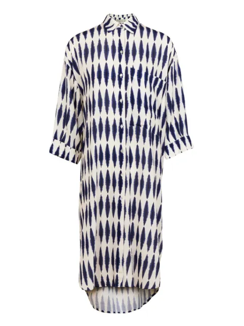 Lenny Niemeyer Formentera chemisier-print shirt dress