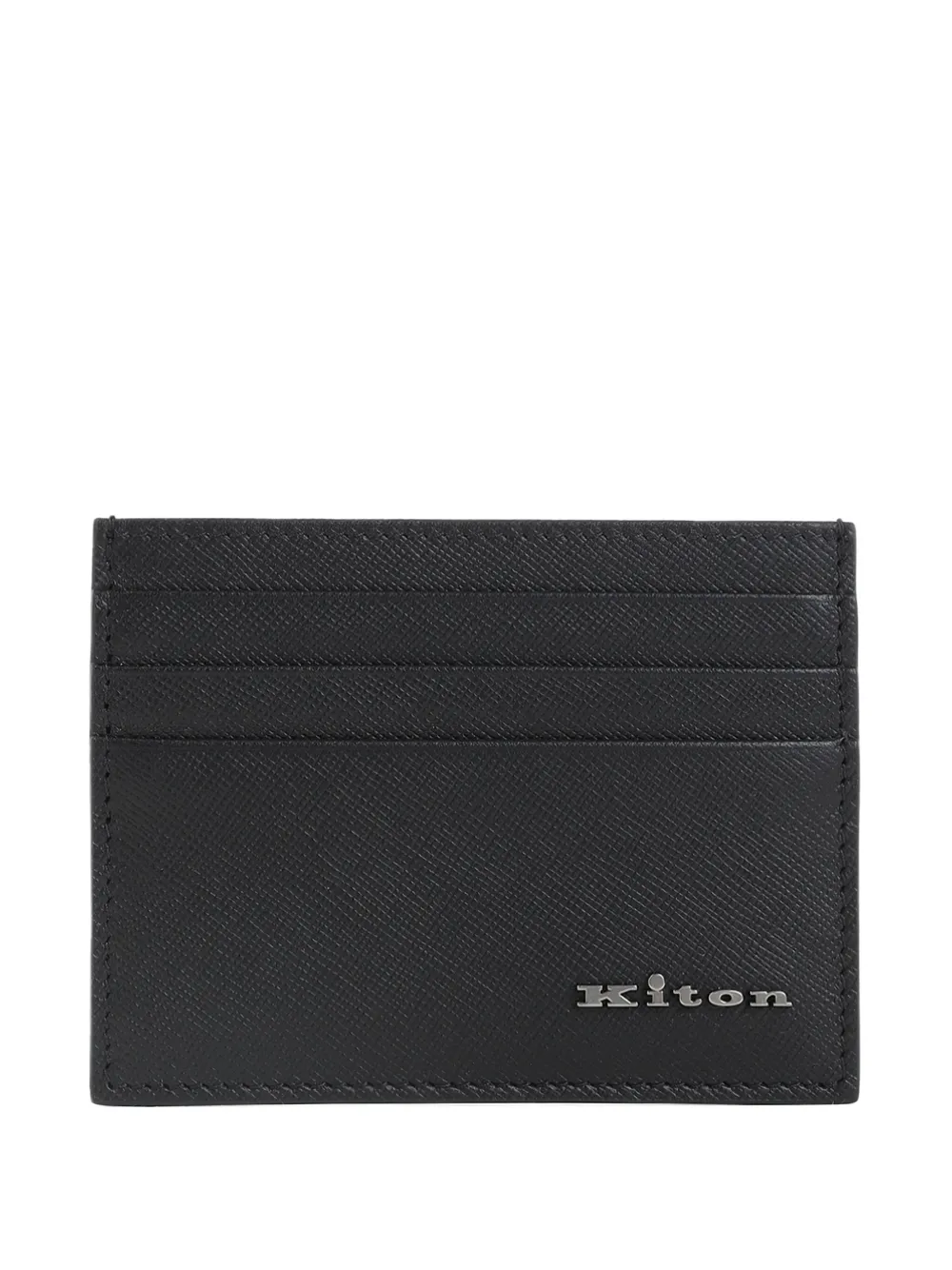 Kiton leather cardholder Zwart